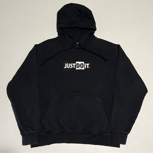 Nike Just Do It Black Hoodie Men’s Size XL
